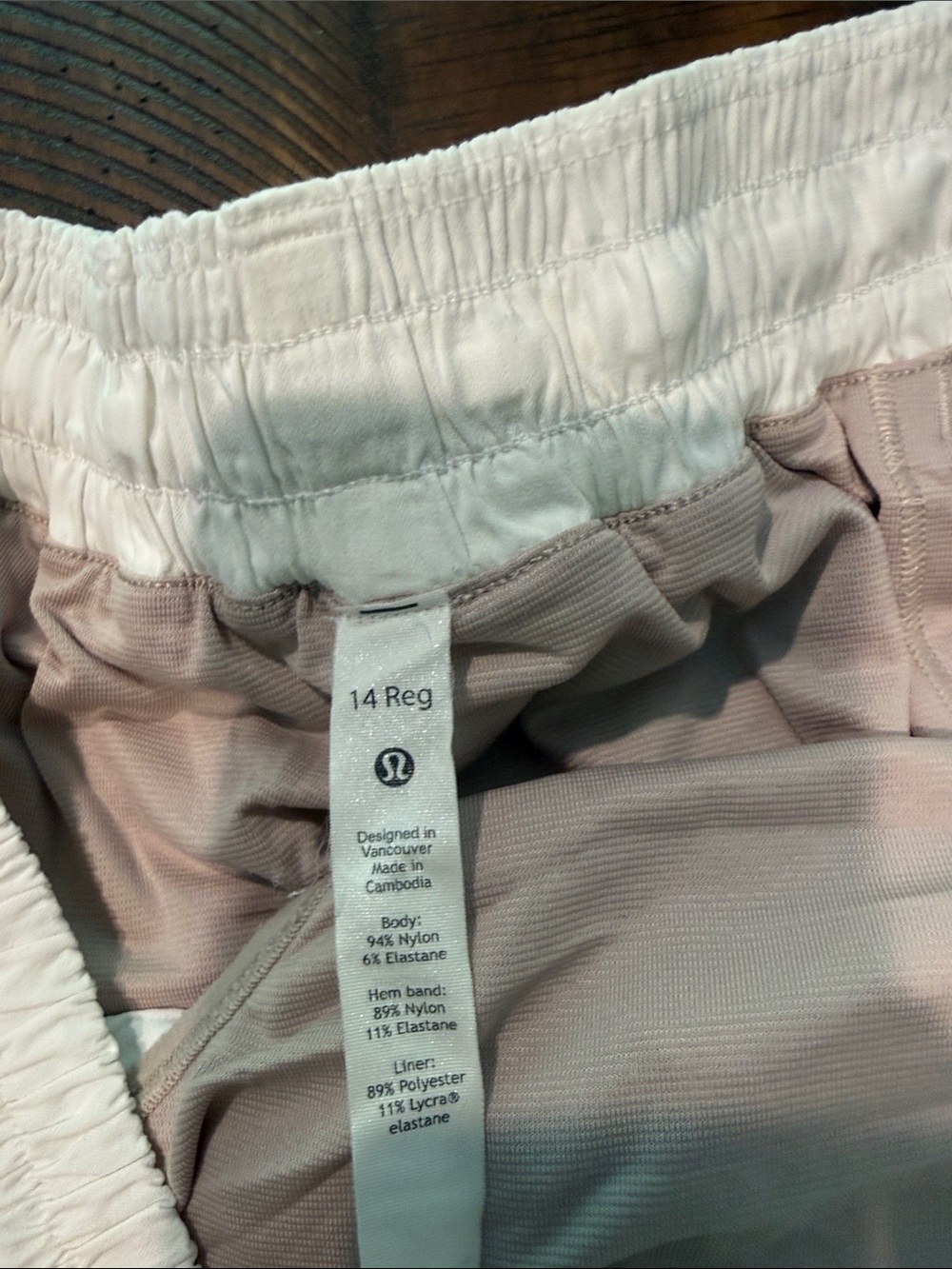 lululemon athletica Women's White Athletic Shorts - Picture 2 of 3
